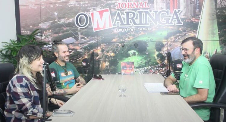 Banda foi entrevistada no estúdio (Crédito: Reprodução)