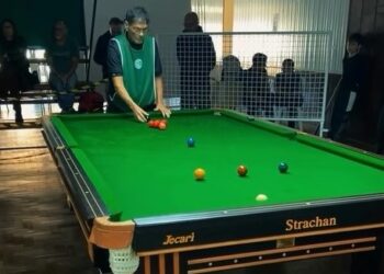 Registro das finais da Copa Brasil de Snooker Six Red 2025, que ocorreu no Rio de Janeiro em julho (Crédito: Reprodução/CBBS)