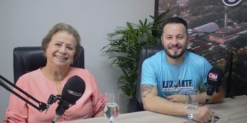 Eliana Palma e Marcelo Carvalho conversaram com a reportagem no estúdio do jornal. Crédito: Pamela Maria