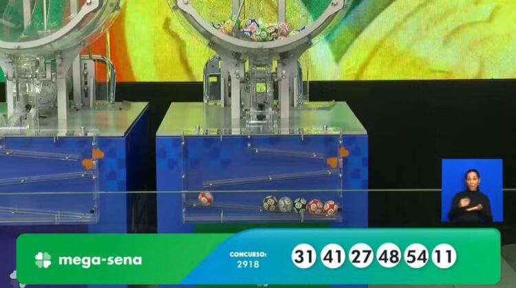 Ninguém acerta a Mega-Sena 2918 e prêmio vai a R$ 54 milhões