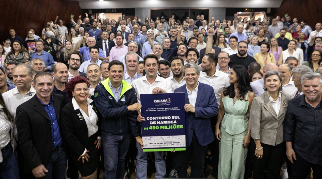 Convênio de R$ 450 milhões para a duplicação do Contorno Sul é um momento histórico para Maringá