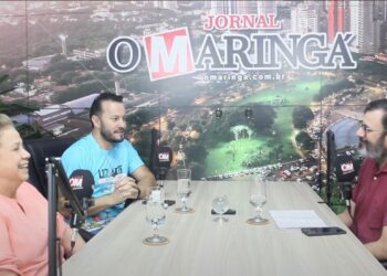 Eliana Palma e Marcelo Carvalho ([à esq.) conversaram no estúdio do jornal sobre os eventos de setembro no Luzamor (Crédito: Reprodução)