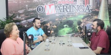 Eliana Palma e Marcelo Carvalho ([à esq.) conversaram no estúdio do jornal sobre os eventos de setembro no Luzamor (Crédito: Reprodução)