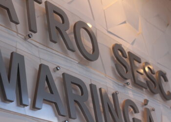 Entrada do Teatro do Sesc Maringá (Crédito: Arquivo/Cristiano Martinez)