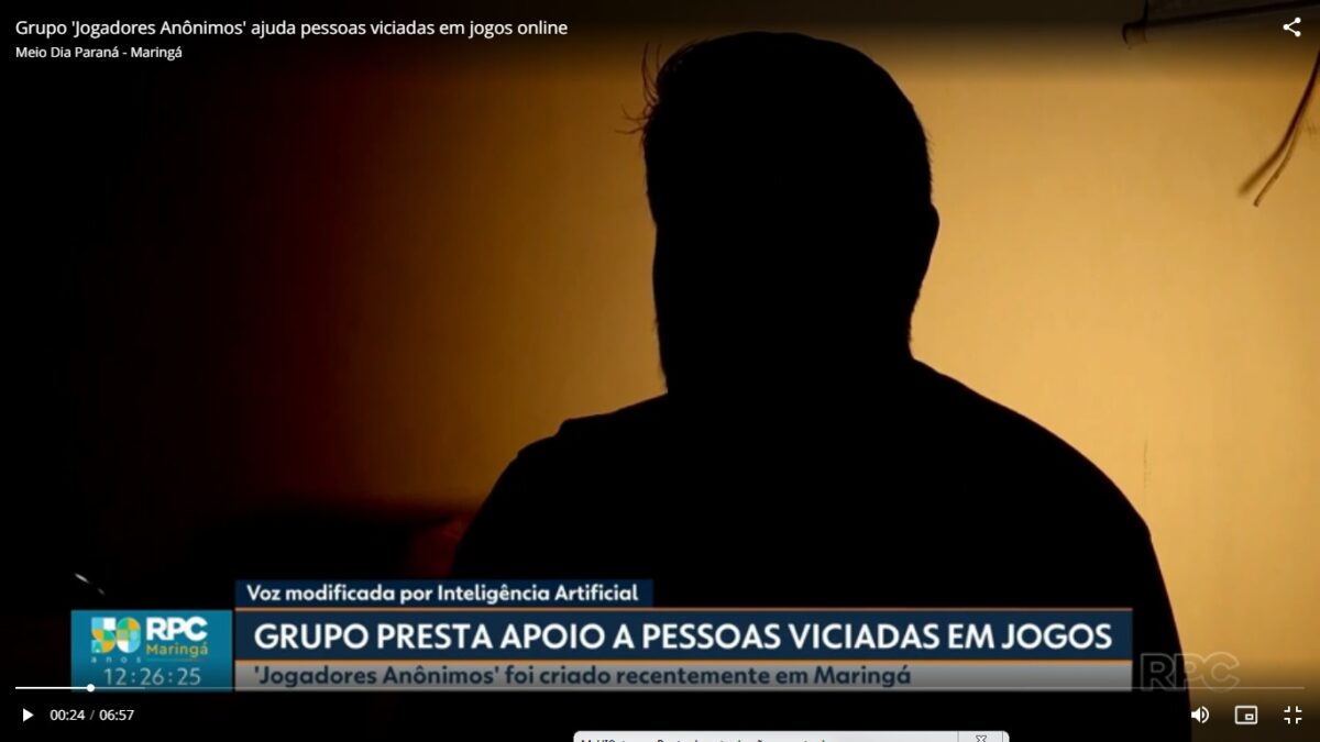 Matéria da RPC apresenta Jogadores Anônimos como alternativa para jogadores compulsivos