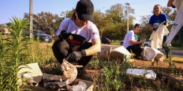 No Dia Mundial da Limpeza, Maringá limpou fundos de vale a fez o plantio de mudas em diferentes pontos da cidade Foto: Rafael Macri