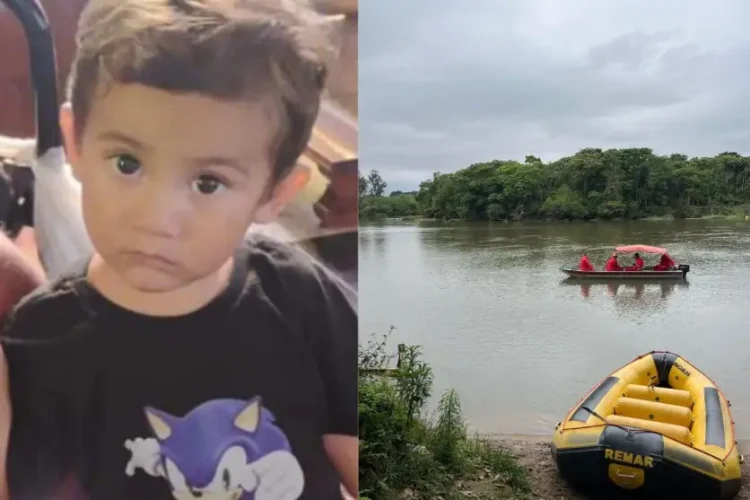 Corpo de Arthur, 2 anos, é encontrado na margem do Rio Tibagi