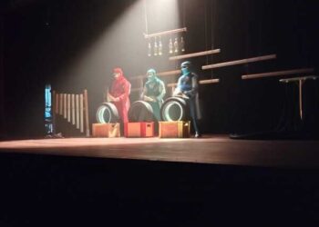 Apresentação desta segunda-feira, 3, no Teatro Barracão (Crédito: Cristiano Martinez)