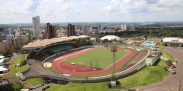 Estádio Willie Davids, que vai acomodar jogos do Maringá FC e Galo Maringá, não terá jogos na largada do Estadual 2026. Foto: Divulgação/PMM