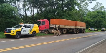 Paraguaio com caminhão roubado morre em confroto com a PM na PR-323