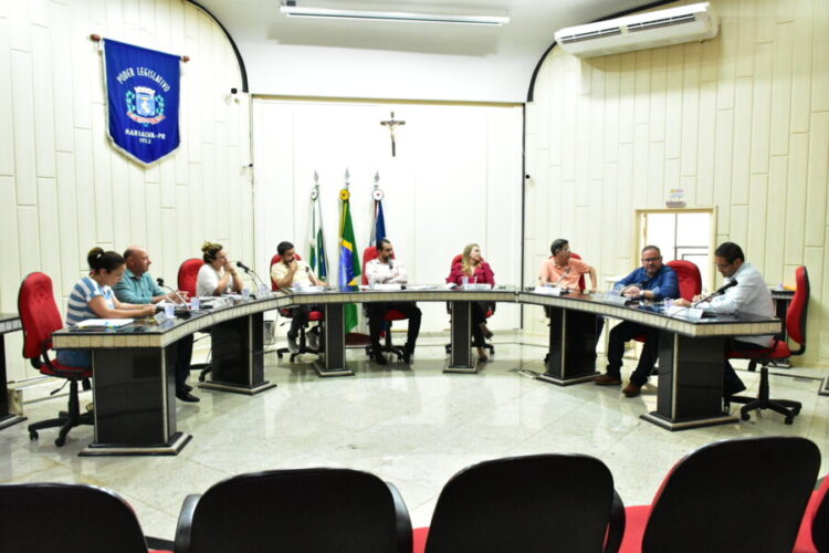 Sessão na Câmara de Marialva (Crédito: Ariádiny Rinaldi/CMM)