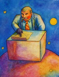 O contador de estrelas, personagem de Antoine de Saint-Exupéry