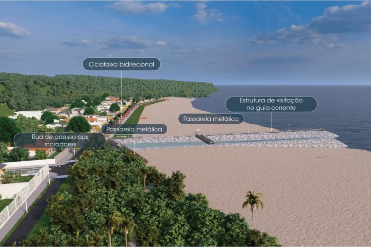 Governo anuncia a engorda da praia de Guaratuba