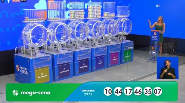 Mega-Sena 2975 não teve acertador das seis dezenas e o prêmio aumenta para R$ 116 milhões
