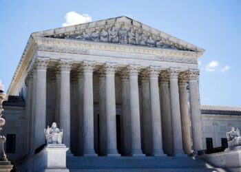 Foto tirada em 1º de julho de 2024 mostra Suprema Corte dos EUA em Washington, D.C., Estados Unidos. (Foto de Aaron Schwartz/Xinhua)