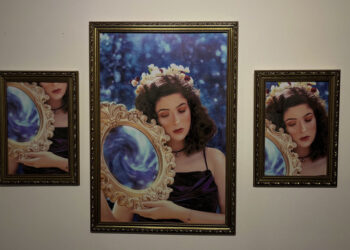 Exposição “Devir das Deusas” no Teatro Calil Haddad. (Crédito: Luana Caroline/PMM)