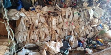 barracão de reciclagem de Paiçandu é interditado por ter embalagens de defensivos agrícolas misturas dom recicláveis