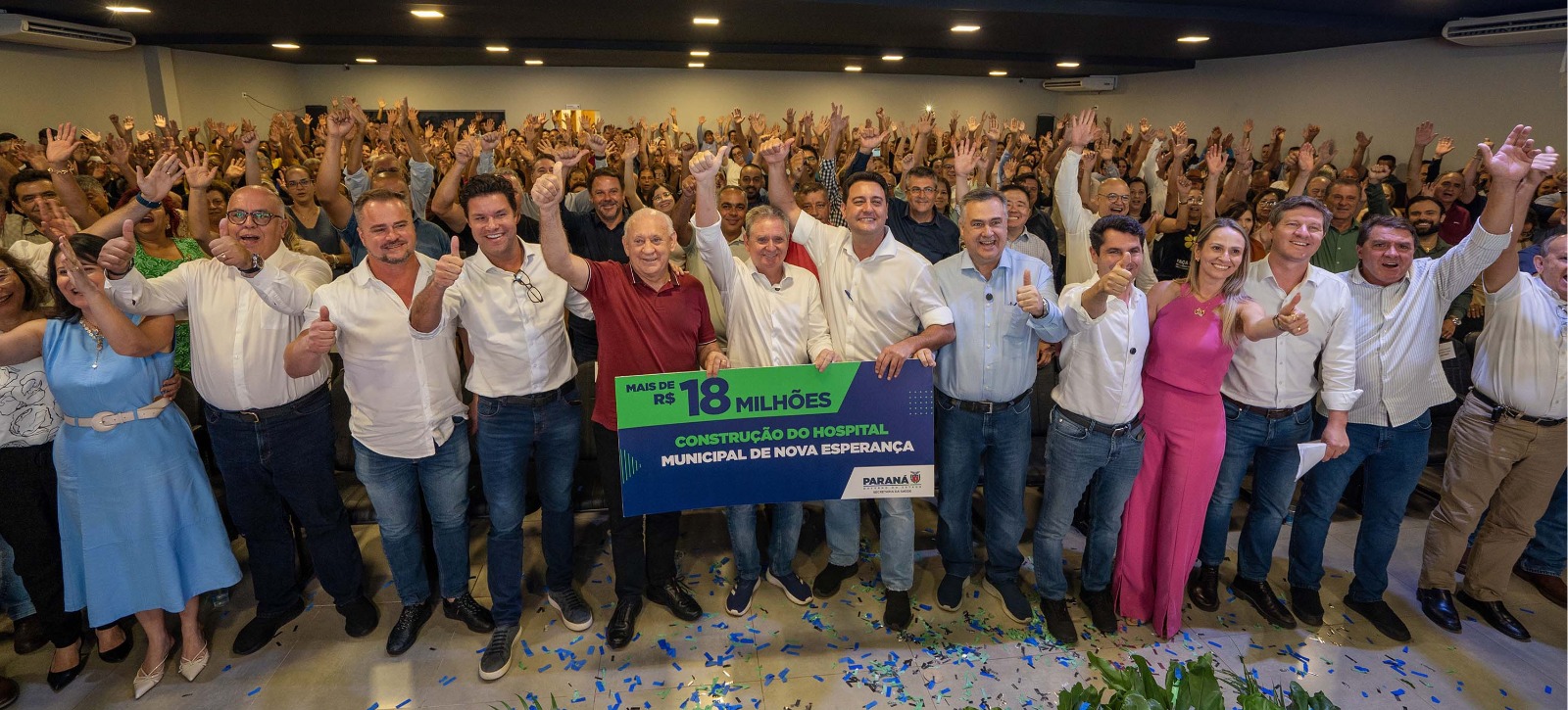 governador anuncia construção de novo hospital público em Nova Esperança