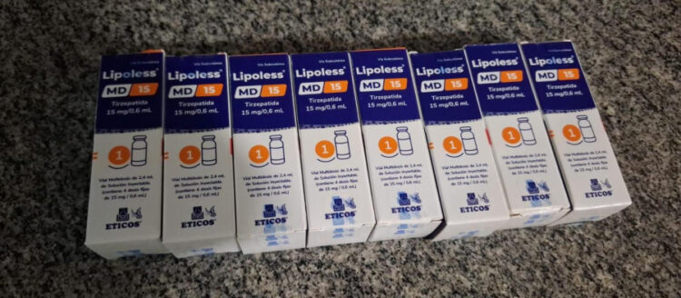 PRE apreende caixas de Lipoless, o Mounjaro do Paraguai, trazidas para o Brasil ilegalmente