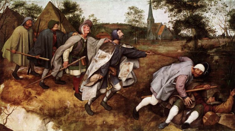 A Parábola dos Cegos (1568) - Pieter Bruegel, o Velho