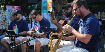 Maraka Trio e Marcelo Galvão (Crédito: Cristiano Martinez)