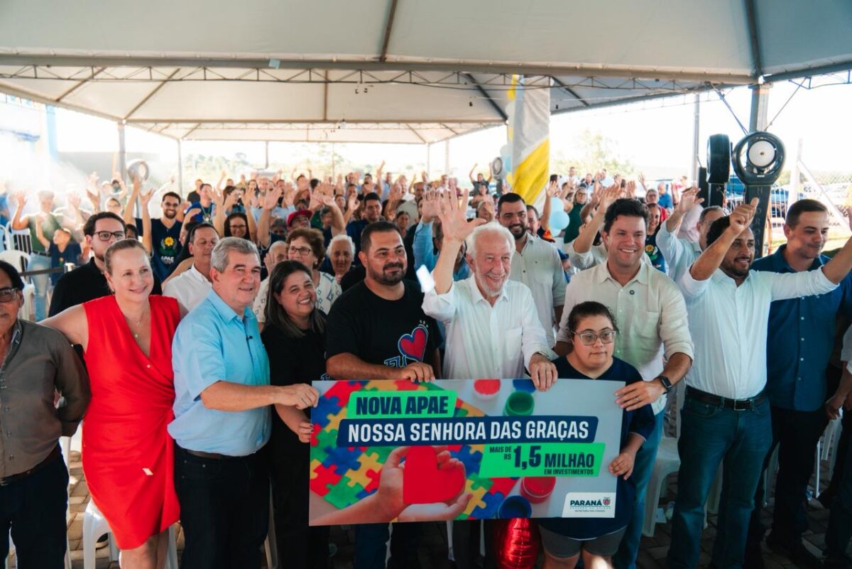 Com investimentos de R$ 1,3 milhão, o governo construiu a sede própria da Apae de Nossa Senhora das Graças