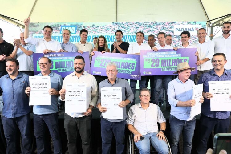 Ratinho, Prefeita Edna Contim e outras autoridades mostra o trabalho da nova concessionária Face