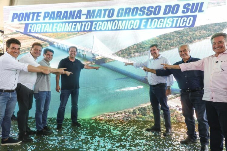 Ponte de 2 quilômetros no Rio Paraná vai ligar Paraná e Mato Grosso do Sul