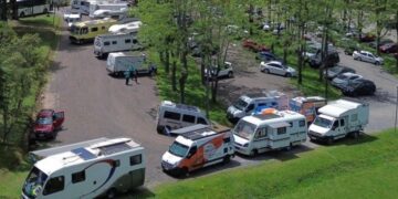 trailers e motorhomes do Caminhos do Paraná passam a terça-feira em Marialva