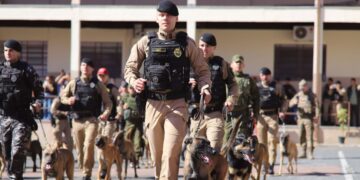 Polícia Militar do Paraná forma 34 novos policiais para uso de cães em operações