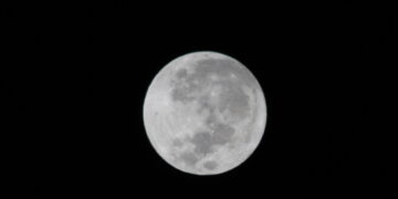 Lua Cheia com 99% de seu disco lunar iluminado (Crédito: Cristiano Martinez)