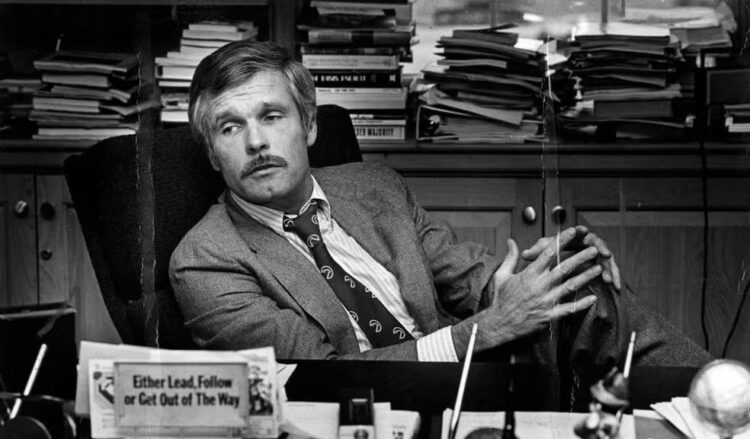 Morre o empresário Ted Turner, fundador da CNN, primeiro canal de notícias 24 horas por dia