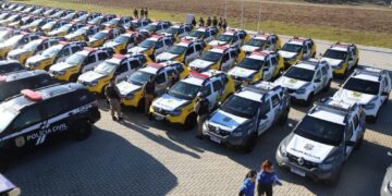 Estado entrega 58 novas viaturas nesta quarta-feira em Maringá