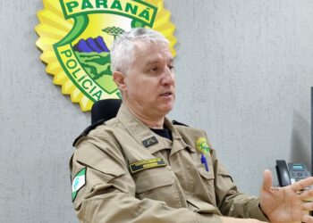 Tenente-coronel Christian Nogueira de Souza Gomes é comandante do 4º BPM, em Maringá (Crédito: Cristiano Martinez)