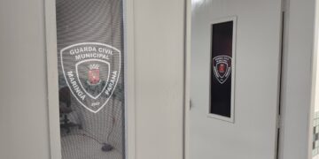 Uma das salas da nova base da GCM em Maringá (Crédito: Cristiano Martinez)