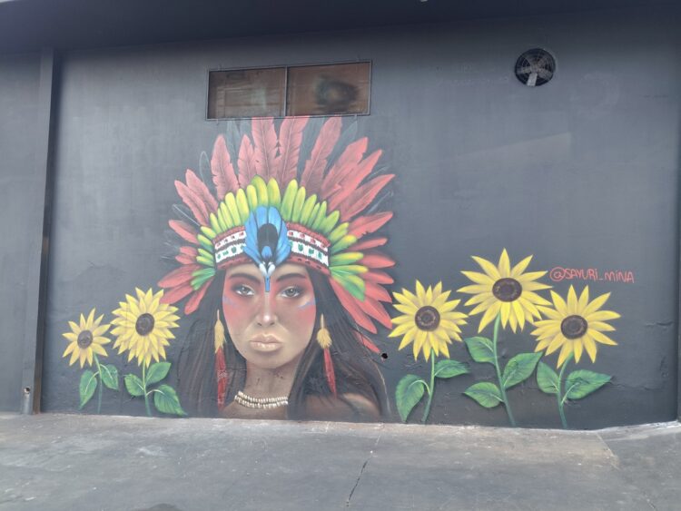 Mural desenvolvido em Maringá (Crédito: Cristiano Martinez)