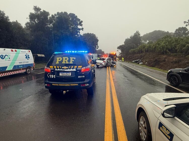Quatro mortes em acidente na BR-277 em Guarapuava
