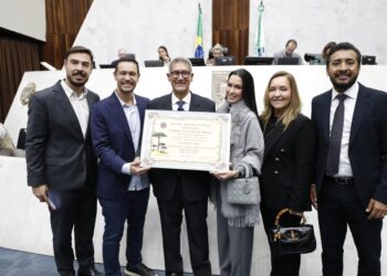 Presidente da Sociedade Rural, Henrique Pinto, recebe título de Cidadão Benemérito de Maringá