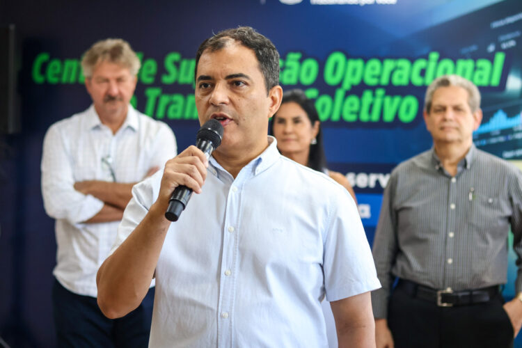 Secretário municipal de Mobilidade Urbana, Luciano Brito, durante evento da Prefeitura (Crédito: Rafael Macri/PMM)