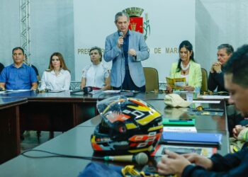 Prefeito Silvio Barros reforçou que proporcionar mais segurança no trânsito depende, além de ações do poder público, do comprometimento dos condutores (Crédito: Ricardo Lopes/PMM)