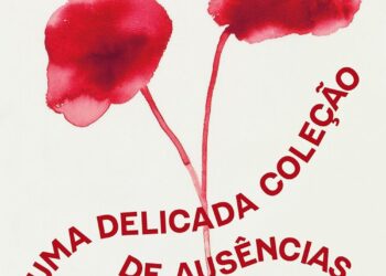 Capa do romance mais recente de Aline Bei, “Uma delicada coleção de ausências” (Crédito: Reprodução)