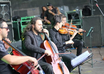 Quarteto durante apresentação no Fest Rock Marialva, sábado, 8 agosto (Crédito: Cristiano Martinez)