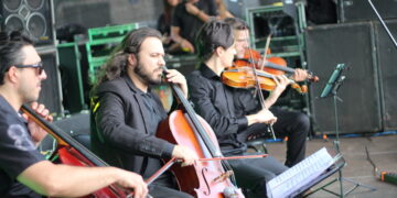 Quarteto durante apresentação no Fest Rock Marialva, sábado, 8 agosto (Crédito: Cristiano Martinez)