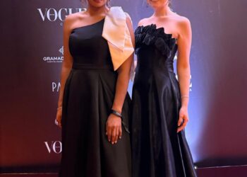 Nina Leonel e Samara Audibert interpretam o cinema brasileiro em looks para o Vogue Celebra