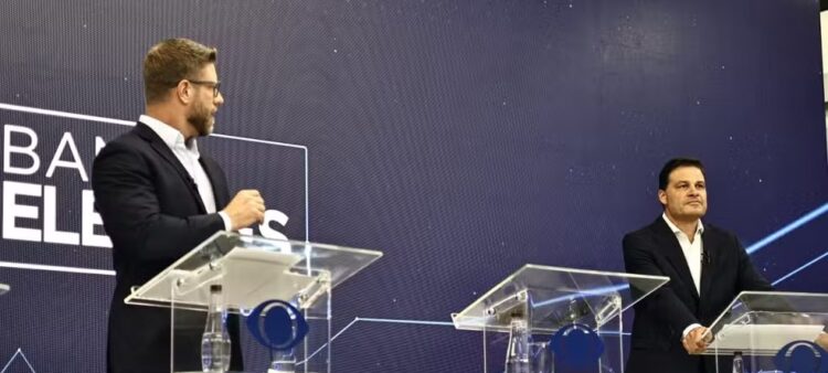 Requião Filho e Sandro Alex fazem o primeiro debate da campanha; Sérgio Moro não compareceu