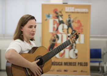 Durante a semana, o trio conduziu oficinas de choro no Sesc Maringá (Crédito: Arquivo/Cristiano Martinez)