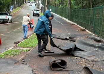 Prefeitura de Maringá recorre à Justiça para retirar o que sobrou da pista emborrachada do Parque do Ingá