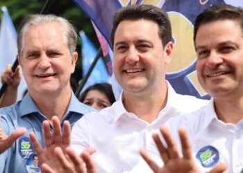 Governador Ratinho Júnior prestigia mobilização de Sandro Alex, Alexandre Curi e Ulisses Maia em Maringá