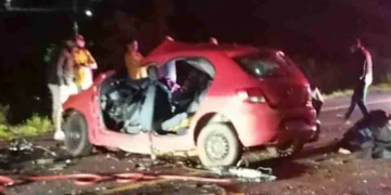 Motorista embriagado causa acidente que mata cinco da mesma família