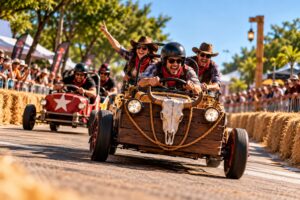 Corrida Maluca estreia no Festival Pé Vermelho com criatividade, velocidade e carrinhos personalizados